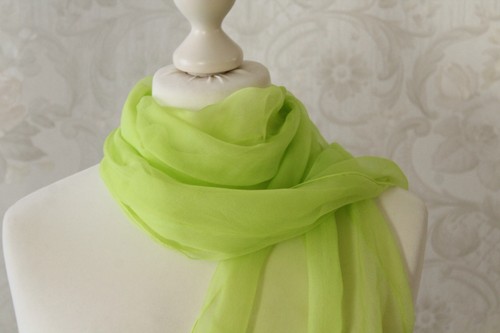 Schal aus seiden chiffon - schal,
