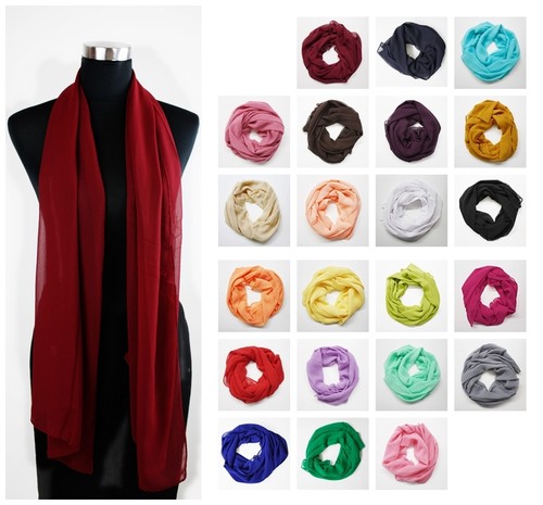 Chiffon schal seidig - chiffon,