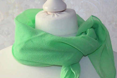 Schal aus seiden chiffon grün - schal,
