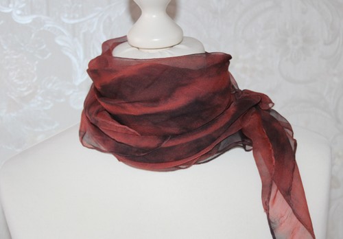 Braunes tuch chiffon seide - chiffon,