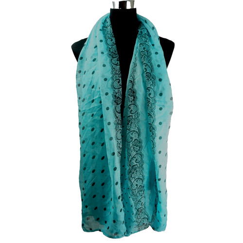 Damen schal halstuch blau - damen,
