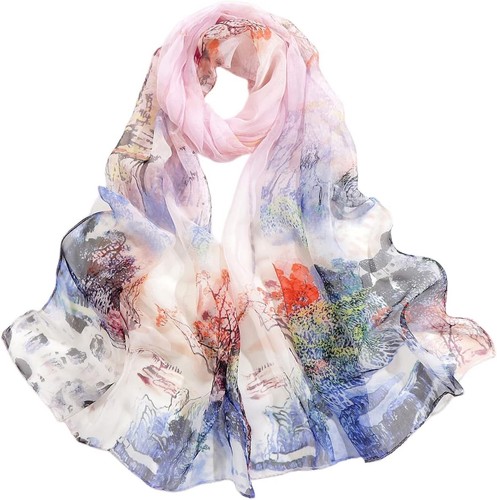 Chiffon retro schal damen - retro-schal,