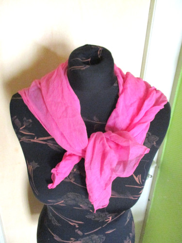Tuch seide schal chiffon pink - chiffon,