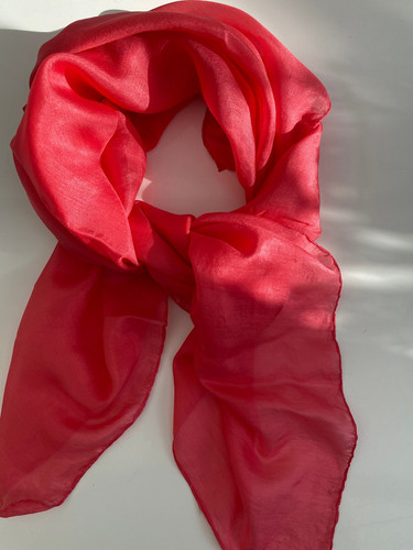 Schal seidentuch pink chiffon - schal,