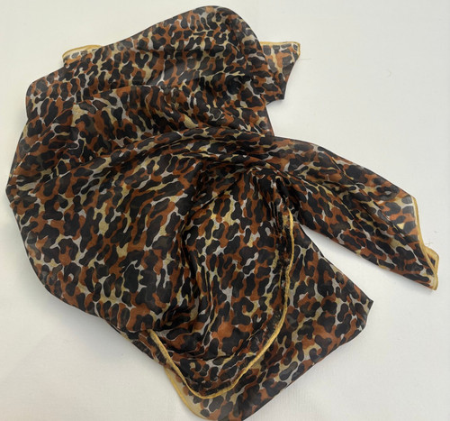 Leo seidentuch 72x72 leopard - leo,