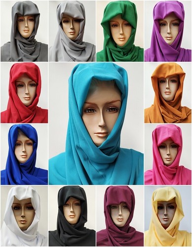 Kopftuch chiffon schal - chiffon,