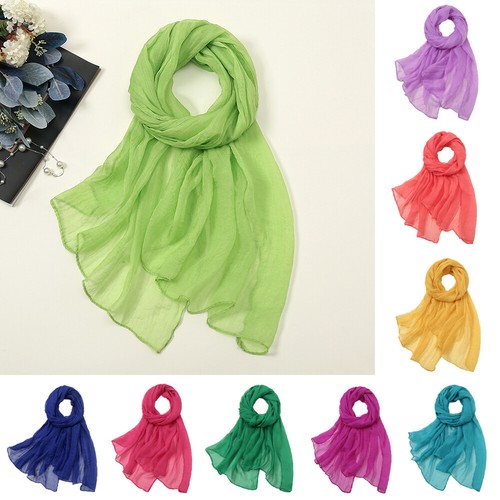 Dame einfarbig chiffon - einfarbig, schal